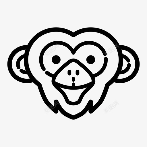 猴子动物丛林图标svg_新图网 https://ixintu.com 丛林 动物 灵长类动物 猴子 野生动物