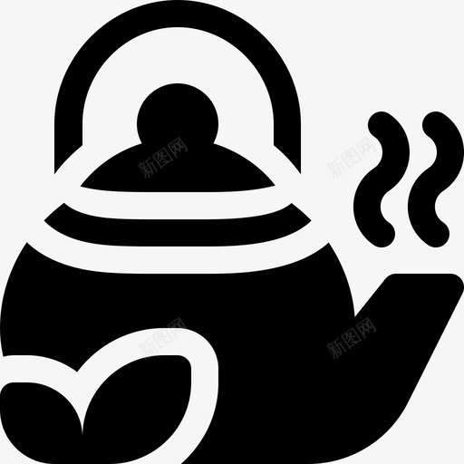 茶壶健康生活方式12装满图标svg_新图网 https://ixintu.com 健康生活方式12 茶壶 装满