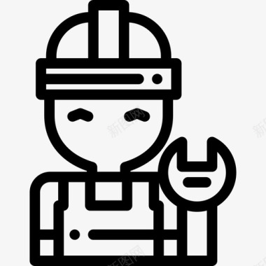 工人制造业7直系图标图标