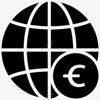 外币外汇全球货币图标图标