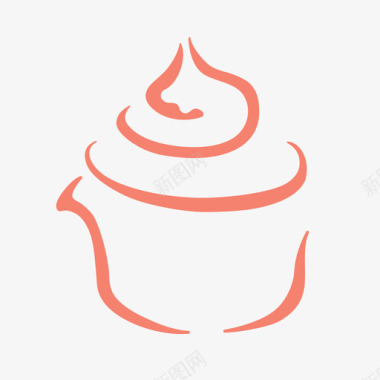 蛋糕奶油食物图标图标