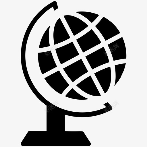 地球仪桌面地球仪地理图标svg_新图网 https://ixintu.com 地图 地球仪 地理 桌面地球仪 茎元素字形图标