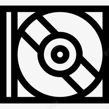CD音乐音效4线性图标图标