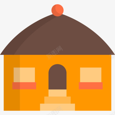 部落住宅房屋类型2平房图标图标