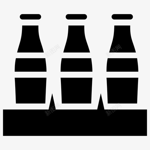 瓶子瓶子容器瓶架图标svg_新图网 https://ixintu.com 塑料包装和一次性餐具字形图标 水瓶 液体 瓶子 瓶子容器 瓶架