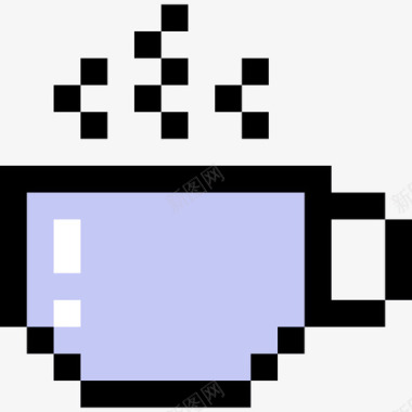 咖啡杯食物33线性颜色图标图标