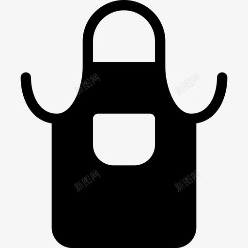 围裙厨房26填充图标svg_新图网 https://ixintu.com 厨房26 围裙 填充