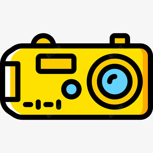 照相摄像机摄影6图标svg_新图网 https://ixintu.com 摄像机 摄影6 照相 黄色