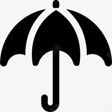 雨伞秋季19填充图标图标