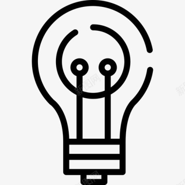 创意数字营销23线性图标图标