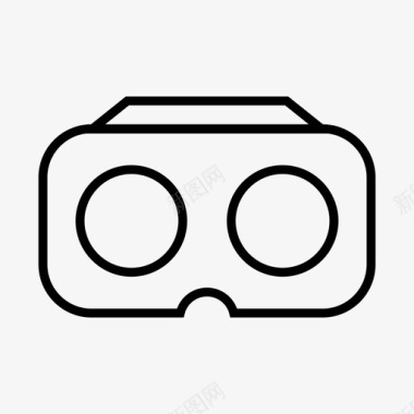 虚拟现实360视图虚拟现实护目镜图标图标