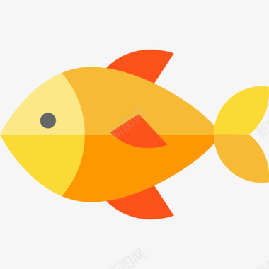 Fish夏威夷5平坦图标图标