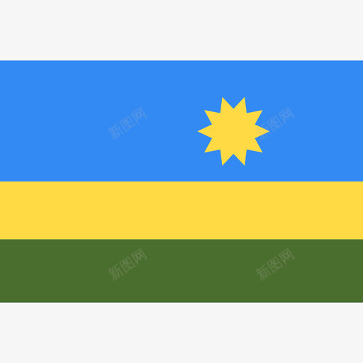 卢旺达长方形国家简旗图标svg_新图网 https://ixintu.com 卢旺达 长方形国家简旗