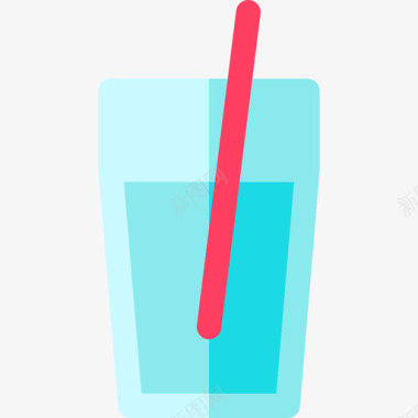 水夏季食品饮料平板图标图标
