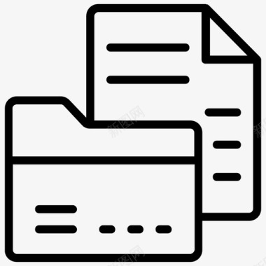 文件夹档案活页夹图标图标
