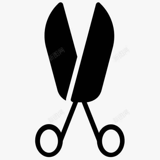 剪刀切割器钳子图标svg_新图网 https://ixintu.com 切割器 剪刀 织物剪刀 缝纫和针线雕文图标 裁缝剪刀 钳子