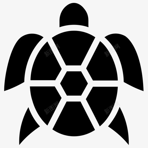 海龟水生爬行动物宠物龟图标svg_新图网 https://ixintu.com 乌龟 宠物龟 小乌龟 水生爬行动物 海产品字形图标 海龟