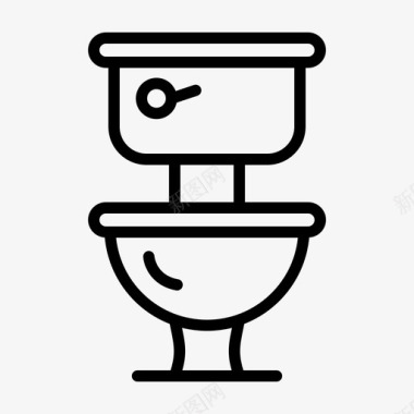 便桶浴室清洁图标图标