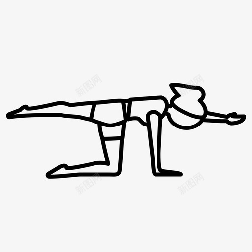 瑜伽姿势柔韧性冥想图标svg_新图网 https://ixintu.com 冥想 柔韧性 瑜伽姿势