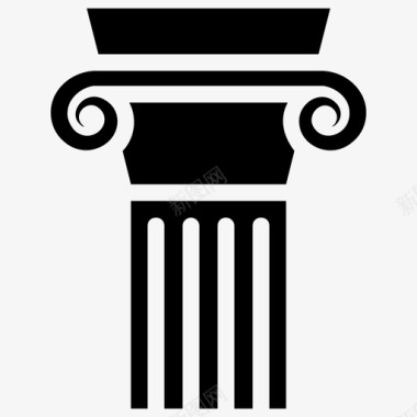 柱子建筑基础图标图标