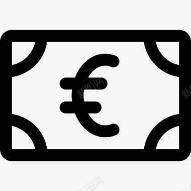 欧元货币21直系图标图标