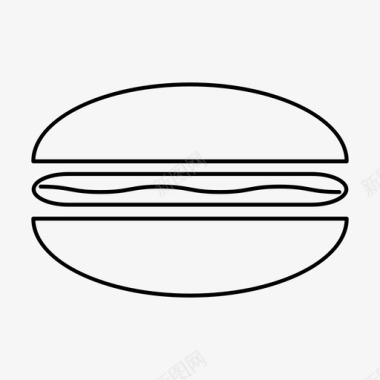 汉堡美味快餐图标图标