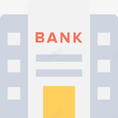 银行银行和金融3持平图标图标