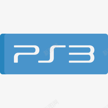 Ps3视频游戏徽标扁平图标图标