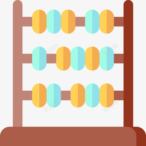 算盘知识3平面图标svg_新图网 https://ixintu.com 平面 知识3 算盘