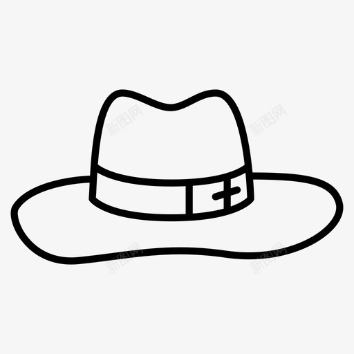 帽子优雅设备图标svg_新图网 https://ixintu.com 优雅 帽子 时尚 设备 购物 配件