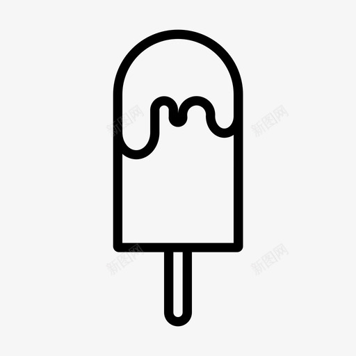 冰淇淋甜点吃图标svg_新图网 https://ixintu.com 冰淇淋 吃 夏天 甜点 食物