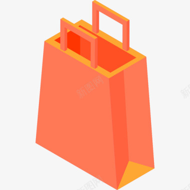 购物袋购物45扁平图标图标