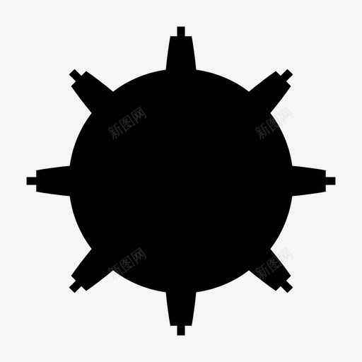 齿轮叶片螺旋桨图标svg_新图网 https://ixintu.com 叶片 实心齿轮 螺旋桨 齿轮