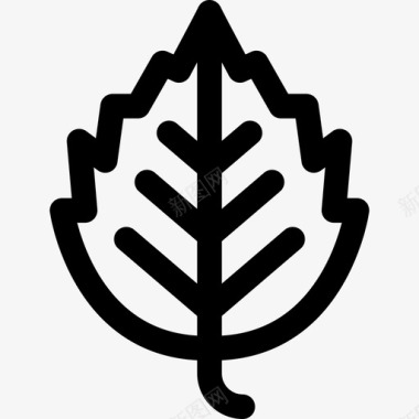 桦树秋18直纹图标图标