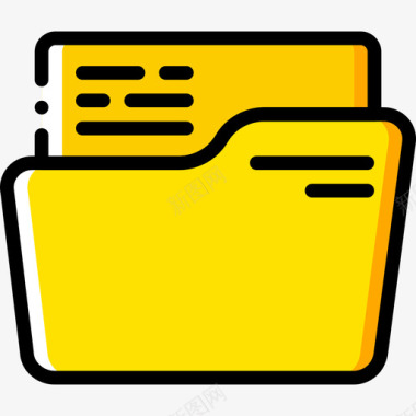 文件夹文件和文件夹12黄色图标图标