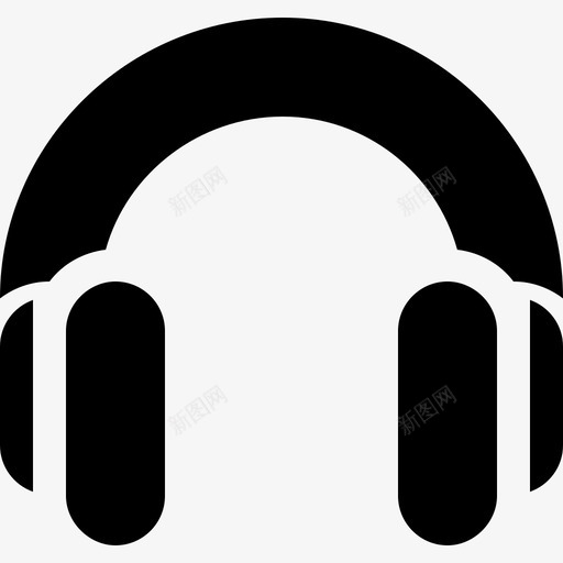 耳机嘻哈5填充图标svg_新图网 https://ixintu.com 嘻哈5 填充 耳机