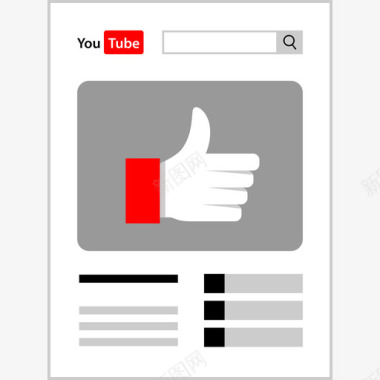 Youtube互联网搜索引擎优化营销2平面图图标图标