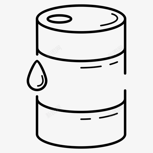 油桶化学品容器图标svg_新图网 https://ixintu.com 化学品 容器 油桶 滴 燃料油