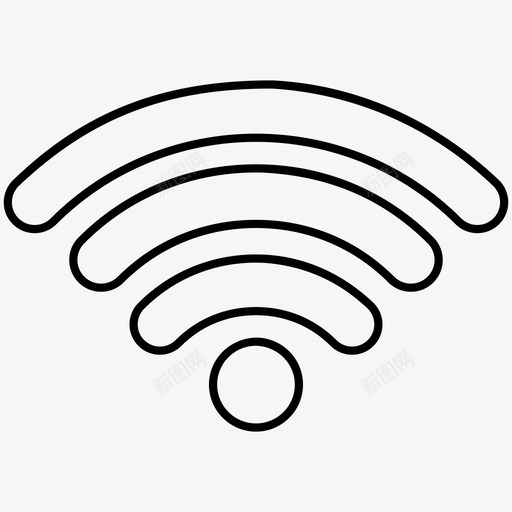 wlan连接数字化图标svg_新图网 https://ixintu.com wifi wlan 互联网 数字化 连接