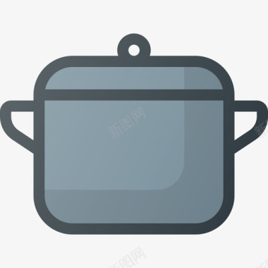 锅厨房27线性颜色图标图标