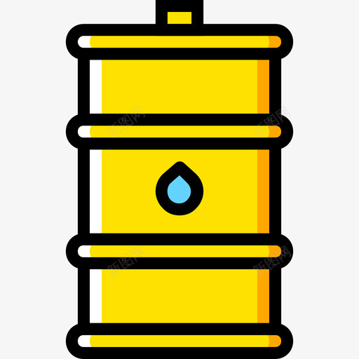 桶装生态42黄色图标svg_新图网 https://ixintu.com 桶装 生态42 黄色