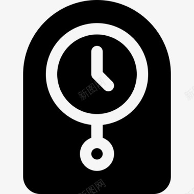 时钟时间管理13已填充图标图标