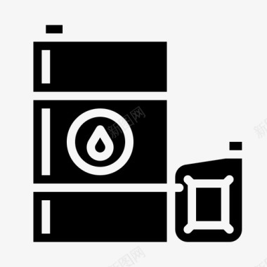 石油桶装生态图标图标