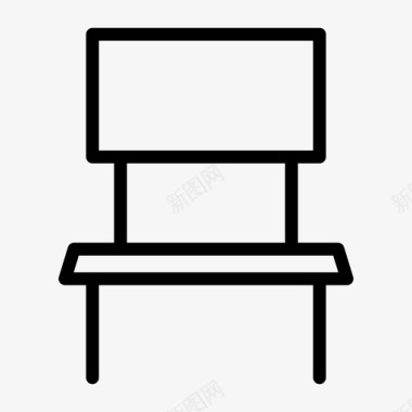 椅子长凳座椅图标图标