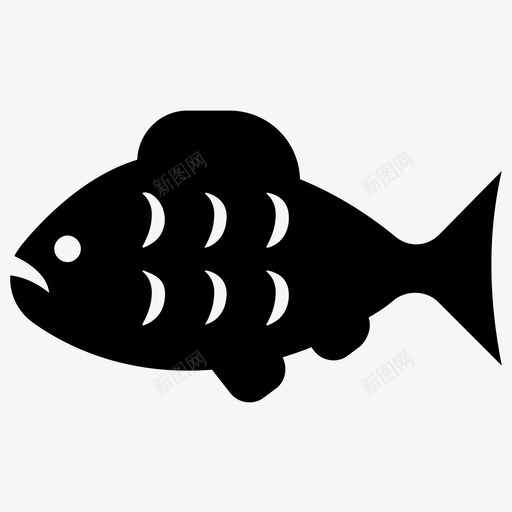 鱼鱼食物钓鱼图标svg_新图网 https://ixintu.com 海洋食物字形图标 海鲜 热带鱼 钓鱼 鱼 鱼食物