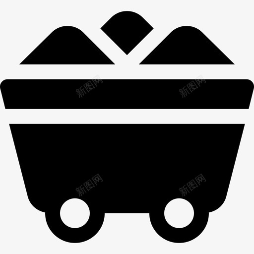 煤炭可再生能源5填充图标svg_新图网 https://ixintu.com 可再生能源5 填充 煤炭