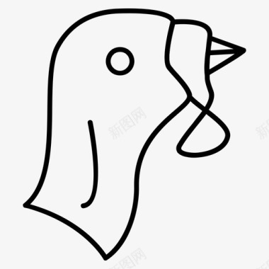火鸡动物鸟图标图标
