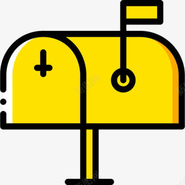 邮箱邮件4黄色图标图标