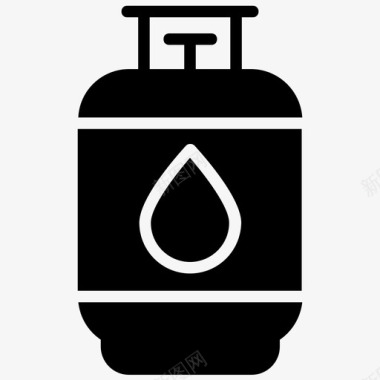 气瓶液化石油气天然气图标图标
