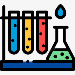 化学学院化学学院8线性颜色图标高清图片